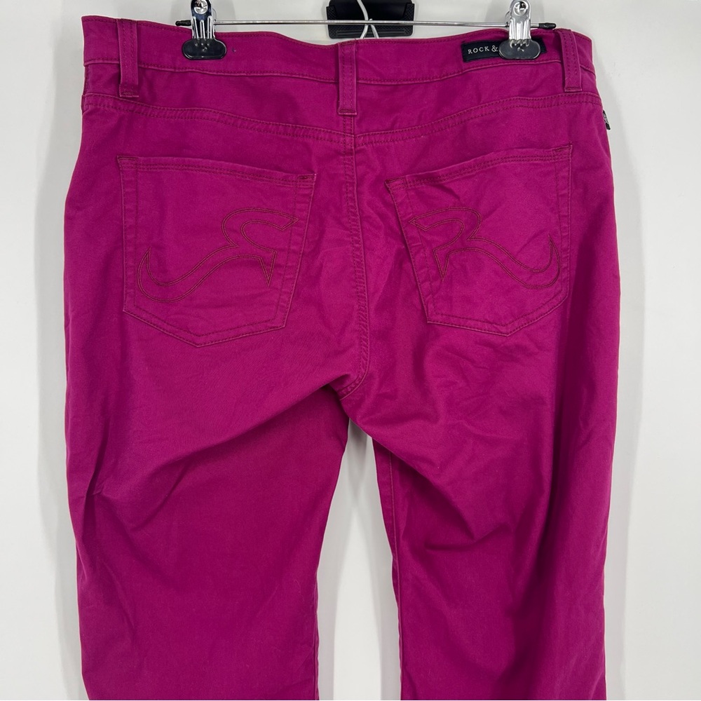 Rock & Republic Magenta Pink High Rise Skinny Ankle Jeans XL - Picture 12 of 14